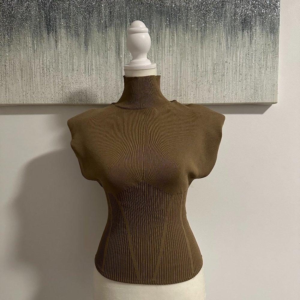 Zara Shoulder Pad Knit Top